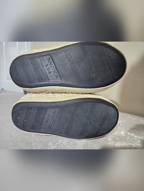 NWT! Nautica Cozy House Shoes Small 5-6 - Picture 6 of 7